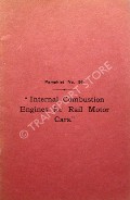 Book cover of Internal Combustion Engines for Rail Motor Cars by WILSON, C.S.